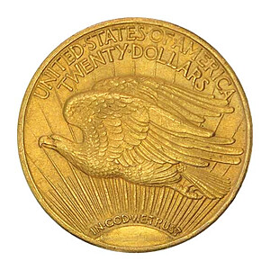 Saint Gaudens Gold Piece Back