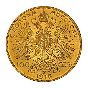 Austrian 100 Corona Back
