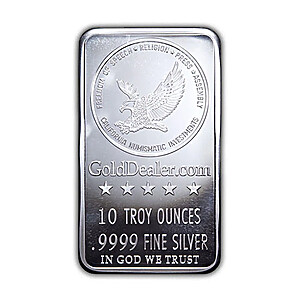10 oz Silver Bar American Freedom
